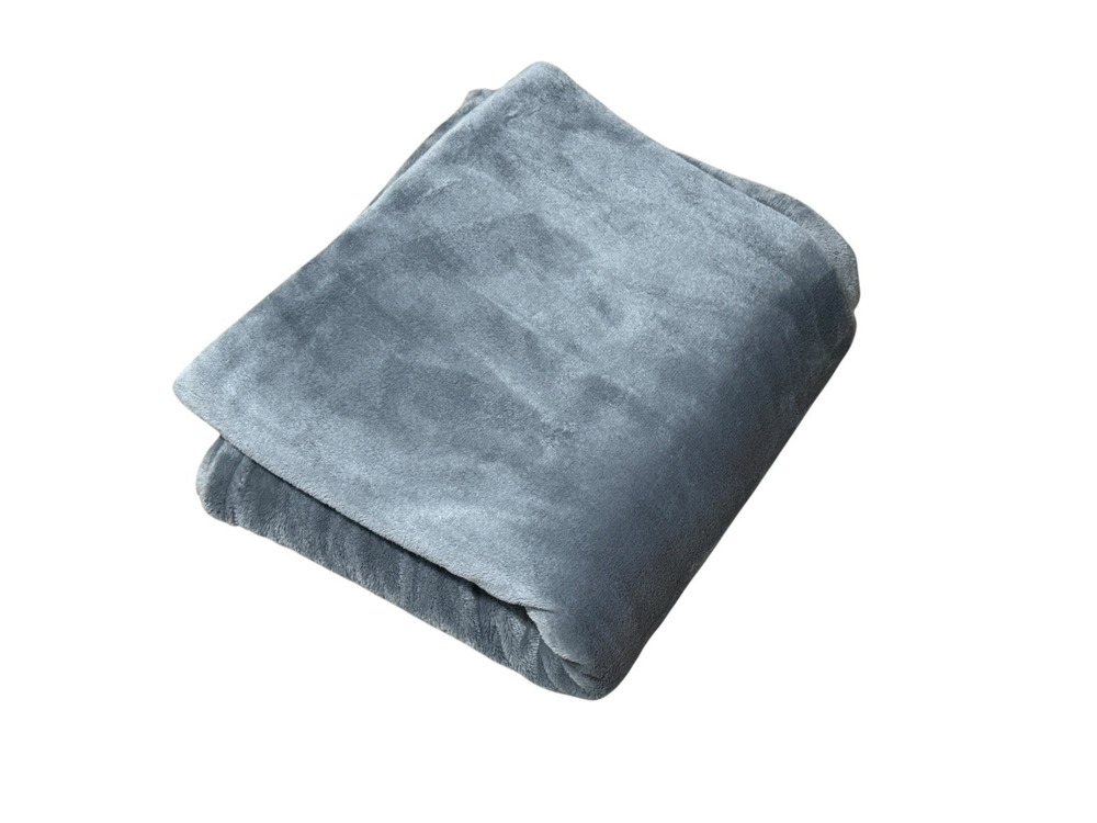 Bedsure Fleece Blanket 58x50 Solid Gray Accent Throw Cover Quilt Soft Bedding